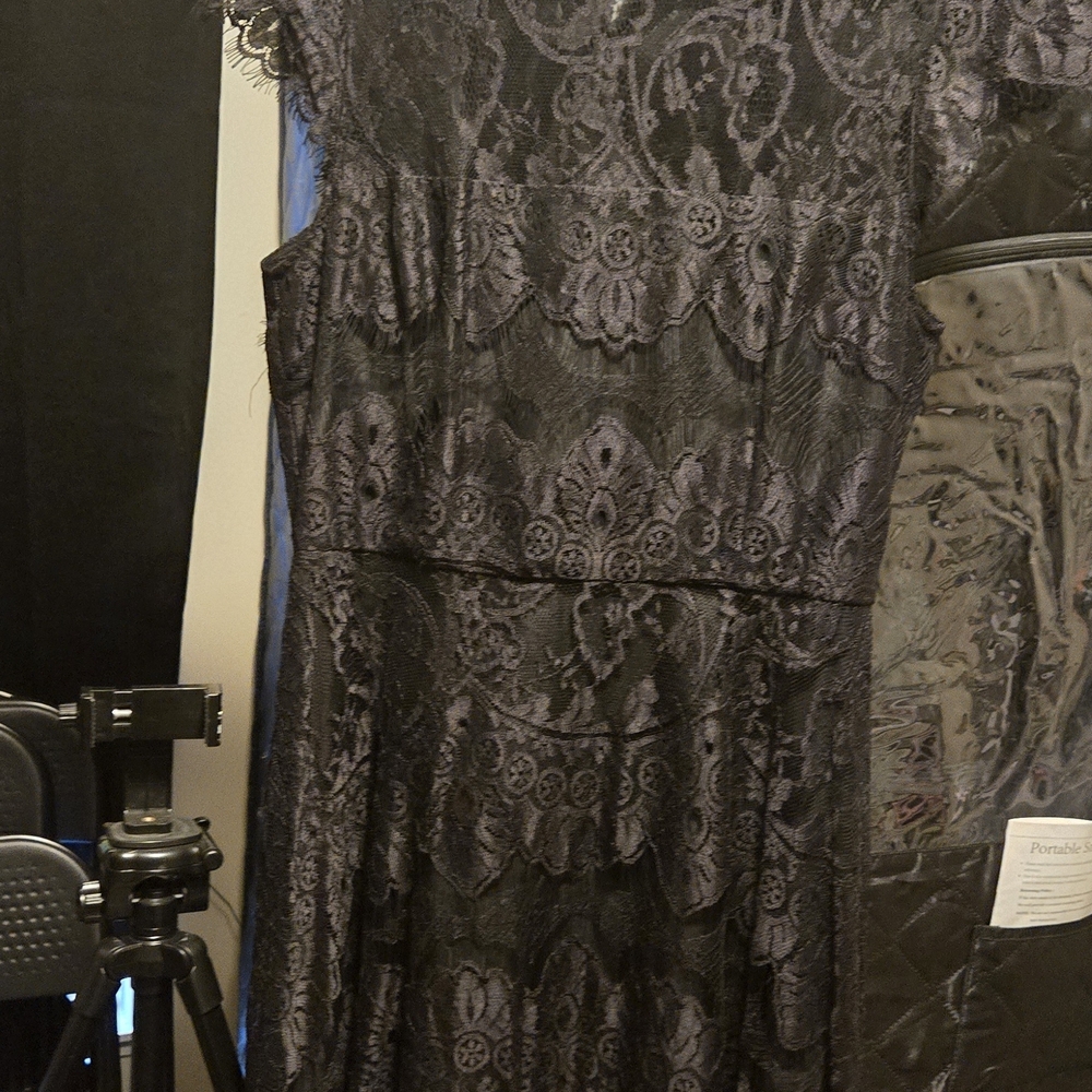 BB Dakota Black Lace Maxi Dress